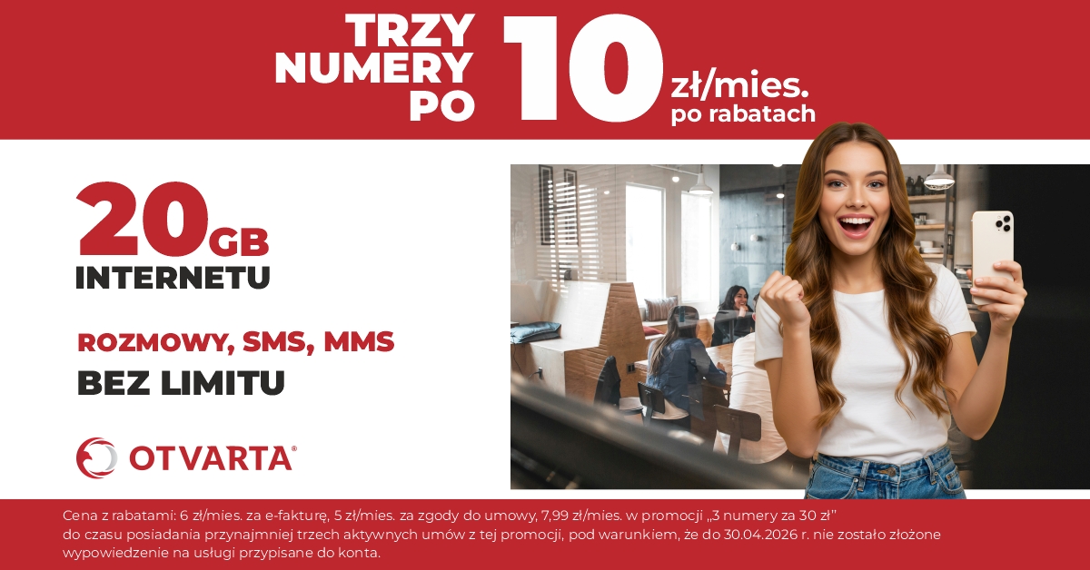 Trzy numery po 10 zł po rabatach. Sprawdź promocję w OTVARTA.